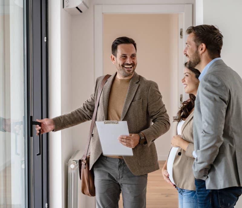 Makler bei der Arbeit