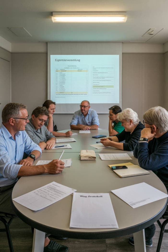 frag einen WEG Verwalter in der Versammlung