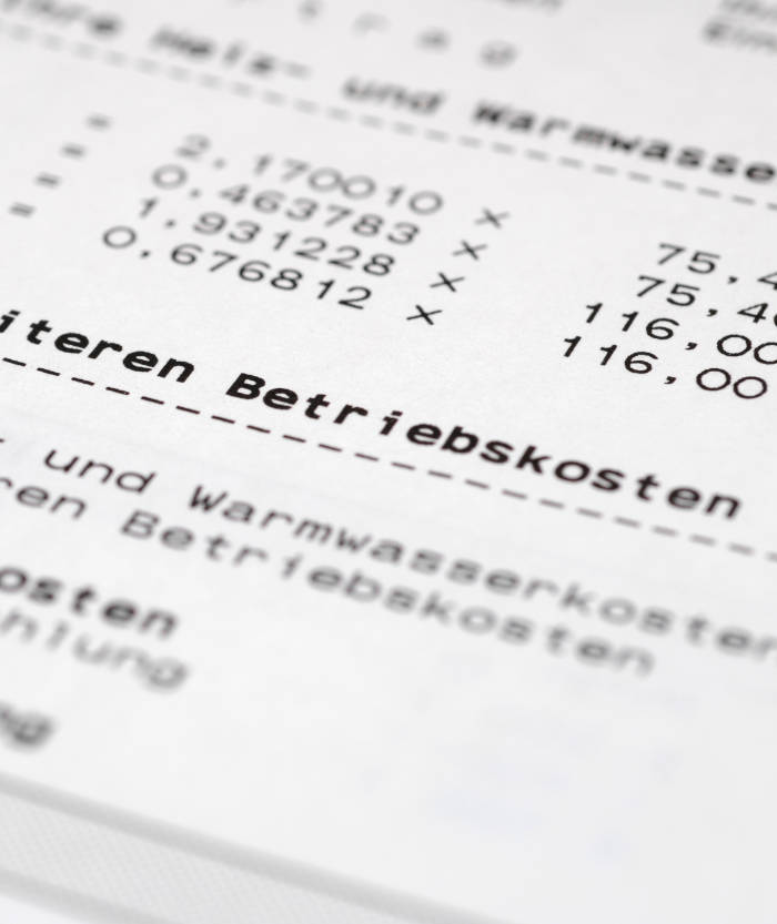 Nebenkosten pro Einheit 